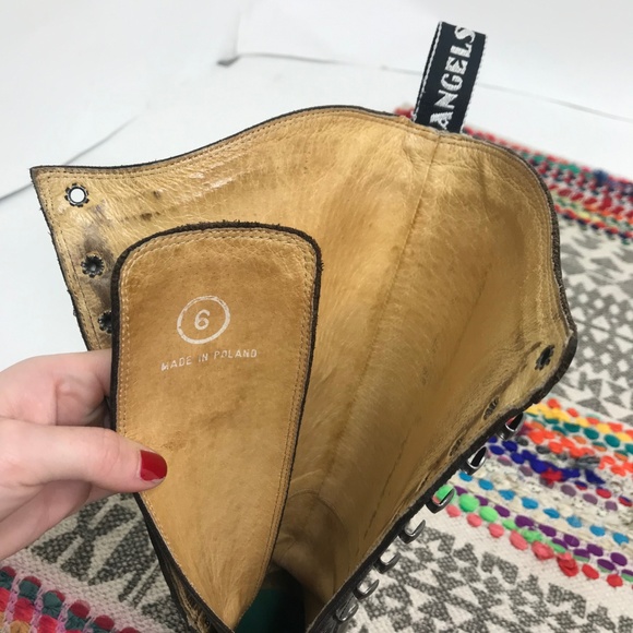 Vintage John Fluevog Angels 16 Eye Derby Boots - Picture 6 of 8